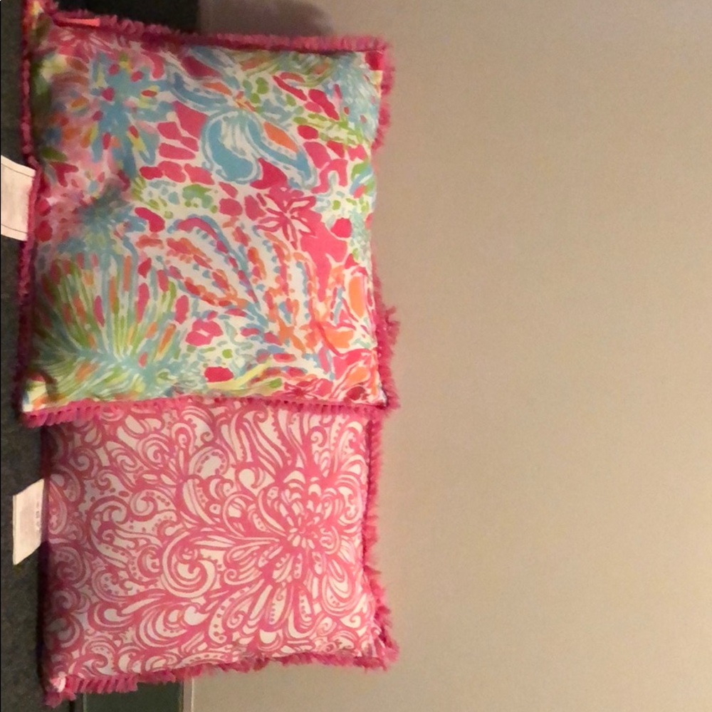 2 Large Lilly Pulitzer pillows
